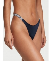 Трусики Стрінги з камінцями Victoria’s Secret Very Sexy Shine Strap Thong Panty, Темно-сині