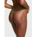 Трусики Victoria's Secret Very Sexy Rose Lace High-Leg Thong Panty, Woodland Green