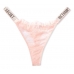 Трусики Зі Стразами Victoria's Secret Very Sexy Shine Strap Thong Panty, Purest Pink