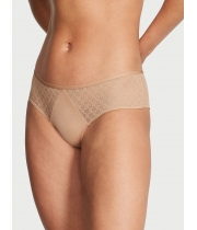 Трусики Чікі Victoria’s Secret Icon Lace Cheeky Panty, Praline
