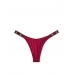 Трусики Стрінги з камінцями Victoria’s Secret Very Sexy Shine Strap Thong Panty, Бордові