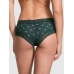Трусики Чіки Victoria's Secret Pink Wink Lace-Trim Cheeky Panty, Green Floral Print