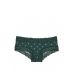 Трусики Чіки Victoria's Secret Pink Wink Lace-Trim Cheeky Panty, Green Floral Print
