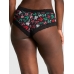Трусики Чіки Victoria's Secret Pink Wink Lace-Trim Cheeky Panty, Чорні з бантами