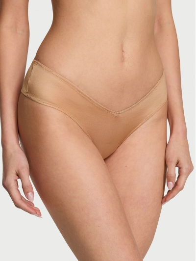 Трусики Чікі Victoria’s Secret Strappy-Back High-Leg Cheeky Panty, Praline