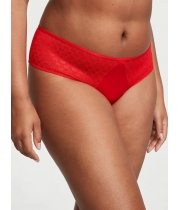 Трусики Чікі Victoria’s Secret Icon Lace Cheeky Panty, Червоні