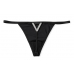 Трусики Зі Стразами Victoria's Secret Very Bombshell Shine V-string Panty, Чорні