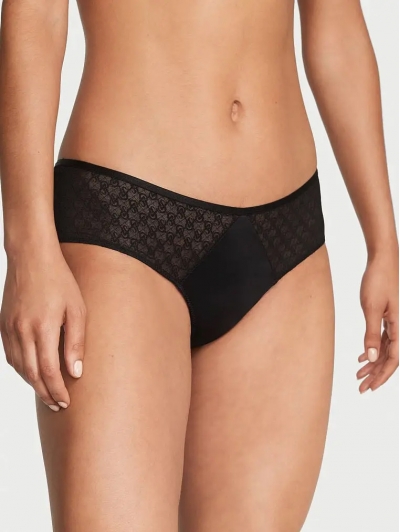 Трусики Чікі Victoria’s Secret Icon Lace Cheeky Panty, Чорні
