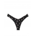 Трусики Стрінги Victoria’s Secret Strappy Back High-Leg Thong Panty, Чорні з мартіні