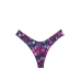 Трусики Стрінги Victoria’s Secret Strappy Back High-Leg Thong Panty, Сині з трояндами