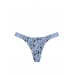Трусики стрінги Victoria's Secret PINK Logo Cotton Shine High-Leg Thong Panty, Harbor Blue