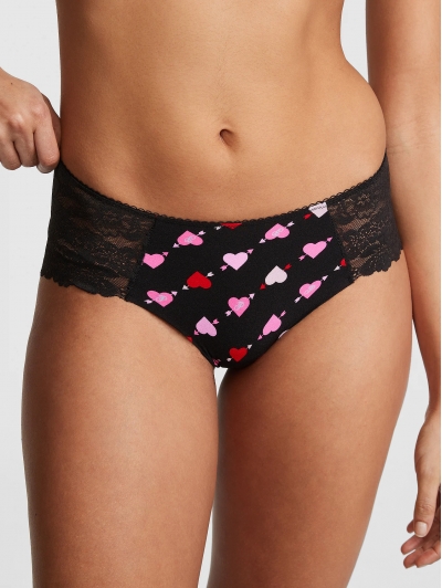 Трусики Чикі Victoria's Secret PINK No-Show Cheeky Panty, Чорні