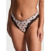 Трусики Victoria's Secret Mesh Lace-Trim High-Leg Thong Panty, Purest Pink Bows