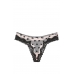 Трусики Victoria's Secret Mesh Lace-Trim High-Leg Thong Panty, Purest Pink Bows