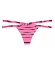 ТРУСИКИ ВІД VICTORIA'S SECRET PINK STRAPPY LOGO THONG