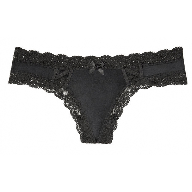 ТРУСИКИ З АЖУРНИМИ ВСТАВКАМИ ВІД VICTORIA'S SECRET Lace-up Thong Panty
