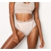 Трусики З Високою Посадкою Victoria's Secret Floral Lace & Mesh High-waist Cheeky Panty, Білі