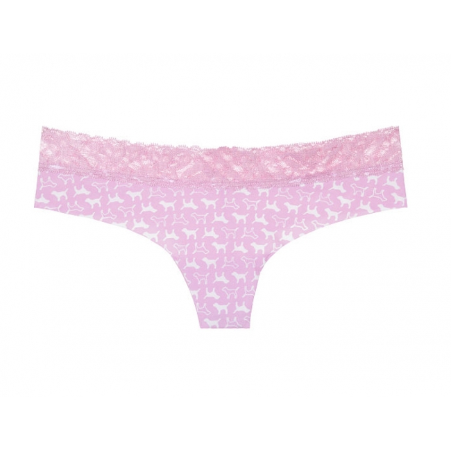 БЕЗКОШТОВНІ ТРУСИКИ тонг ВІД VICTORIA'S SECRET Lace Trim No-Show Thong