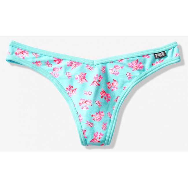 ТРУСИКИ СТРИНГИ ВІД ВІКТОРІЯ СИКРЕТ PINK Cotton Thong Panty