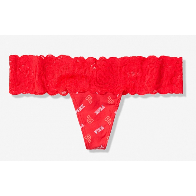 ТРУСИКИ-СТРИНГИ ВІД ВІКТОРІЯ СИКРЕТ Lace-waist Thong Panty