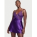 Пеньюар Victoria’s Secret Shine Rope Strap Satin Slip, Brilliant Purple