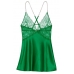 Пеньюар Victoria’s Secret Shine Rope Strap Satin Slip, Verdant Green