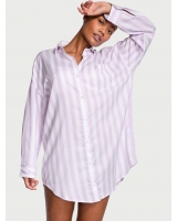 Нічна Сорочка Victoria’s Secret Modal-Cotton Sleepshirt, Бузкова смужка
