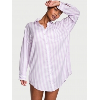 Нічна Сорочка Victoria’s Secret Modal-Cotton Sleepshirt, Бузкова смужка
