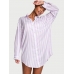 Нічна Сорочка Victoria’s Secret Modal-Cotton Sleepshirt, Бузкова смужка