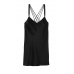 Пеньюар Victoria’s Secret Scattered Shine Strap Satin Strappy-Back Slip, Чорний