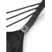 Пеньюар Victoria’s Secret Scattered Shine Strap Satin Strappy-Back Slip, Чорний