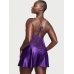 Пеньюар Victoria’s Secret Shine Rope Strap Satin Slip, Brilliant Purple
