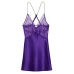 Пеньюар Victoria’s Secret Shine Rope Strap Satin Slip, Brilliant Purple