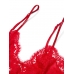 Пеньюар Victoria’s Secret Twinkle Strap Lace Mini Slip Dress, Червоний