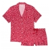 Атласна Піжама Victoria's Secret Satin Short PJ Set, Red Hard