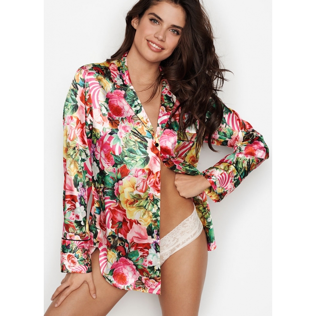 Сатинова сорочка для сну Satin Sleepshirt