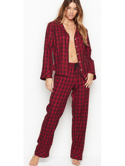 Піжамка Victoria's Secret Flannel PJ Set