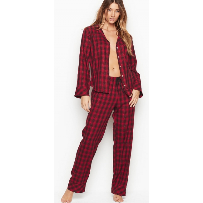 Піжамка Victoria's Secret Flannel PJ Set