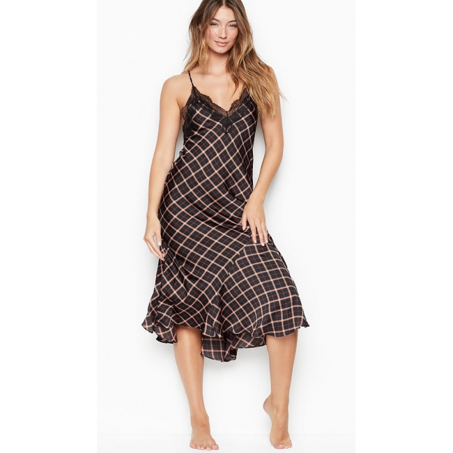 Пеньюар Victoria's Secret DREAM ANGELS Lace-trim Midi Slip