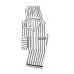 Атласна Піжама Victoria's Secret Long PJ Set, White Stripe