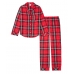 Піжама Victoria's Secret Cotton Printed Flannel Long PJ Set, Червона в клітку