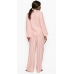Піжама Victoria's Secret Cotton Printed Flannel Long PJ Set, Рожева в смужку