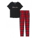 Піжама Victoria's Secret The Lounge PJ, Black Check