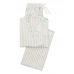 Атласна Піжама Victoria's Secret Long PJ Set, Blue/White Stripe