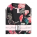 Атласна Піжама Victoria's Secret Long PJ Set, Black Floral