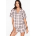 Піжама У Клітку Victoria's Secret Flannel Boxer PJ, White Check