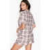 Піжама У Клітку Victoria's Secret Flannel Boxer PJ, White Check
