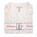 Піжама Victoria's Secret Cotton Printed Flannel Long PJ Set, Білий Горошок