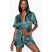 Атласна Піжама Victoria's Secret Satin Short PJ Set, Dark Leopard Print
