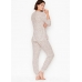 Піжама Victoria's Secret Cozy Jogger PJ Set, White Leopard Print